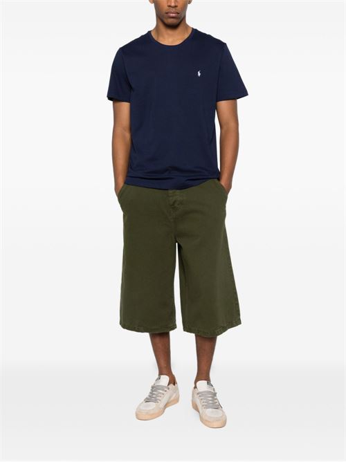 T-shirt uomo navy con logo ricamato POLO RALPH LAUREN | 714844756007